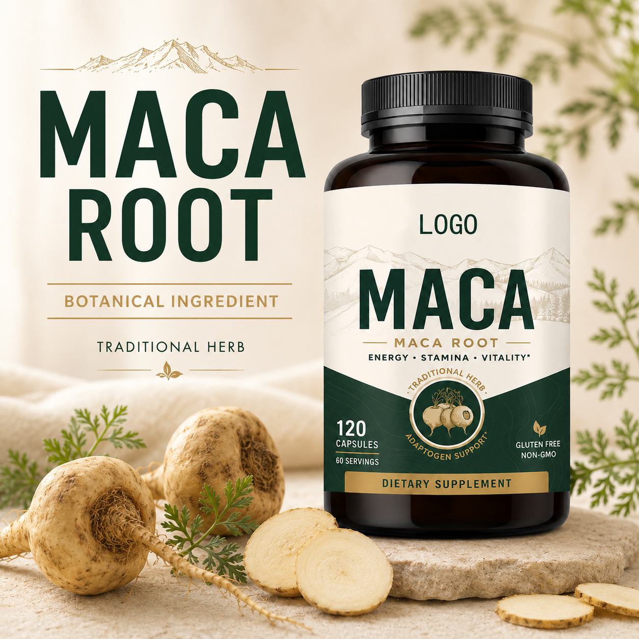 Maca Root Capsules (YP259), product view 3