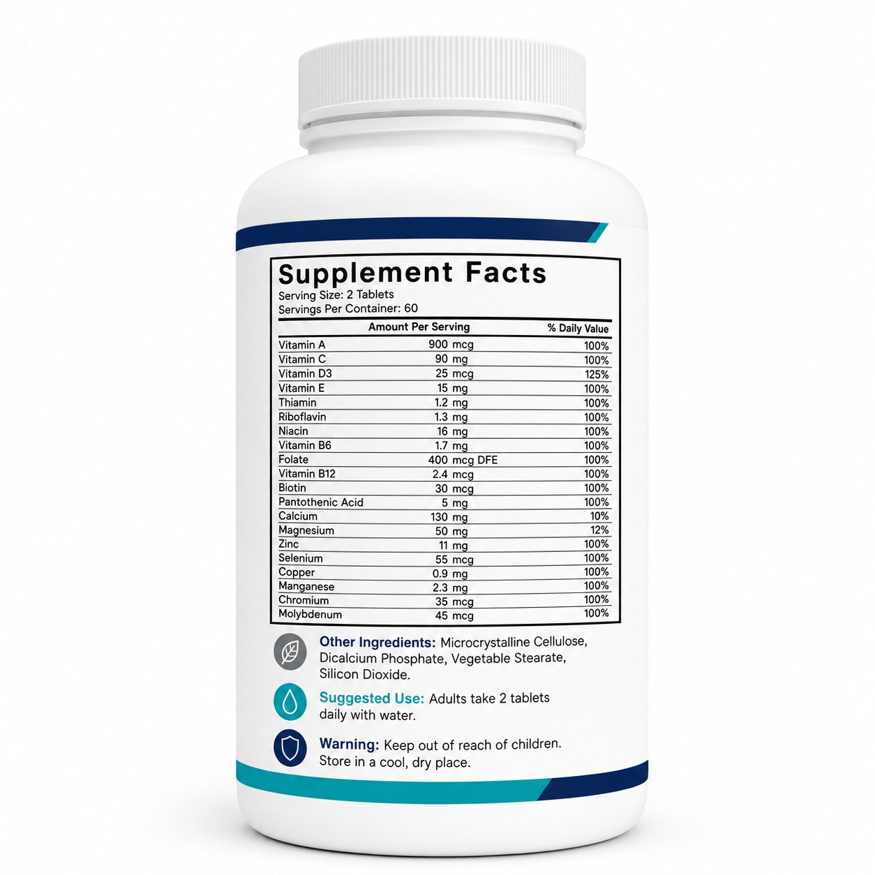 Men’s Multivitamin Tablets (YP268), product view 2