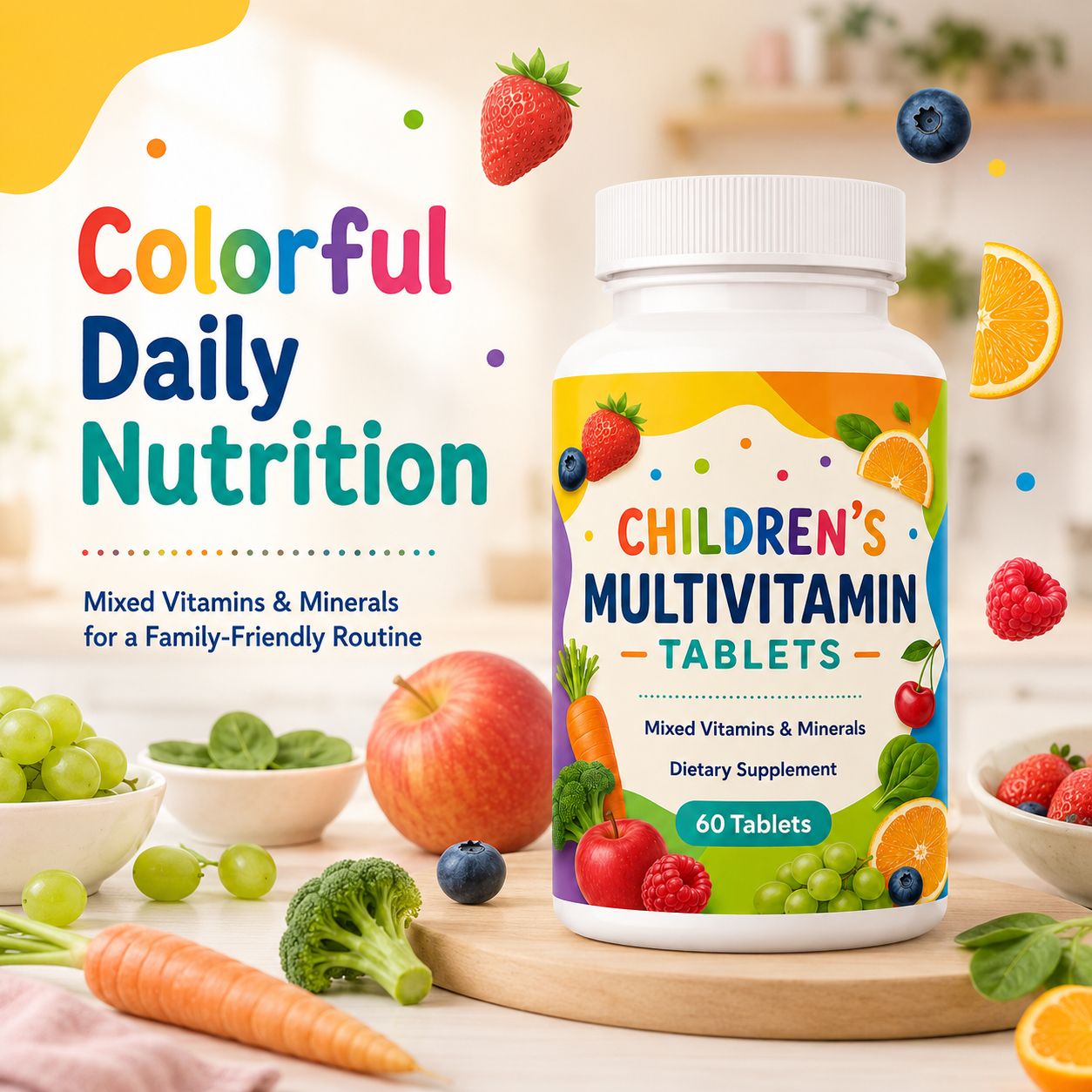 Children’s Multivitamin Chewable Tablets (YP270), product view 5