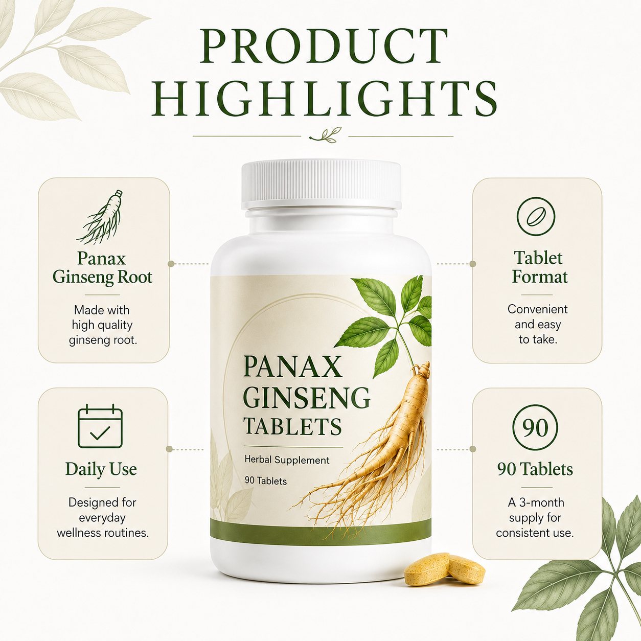 Panax Ginseng Tablets (YP272), product view 6