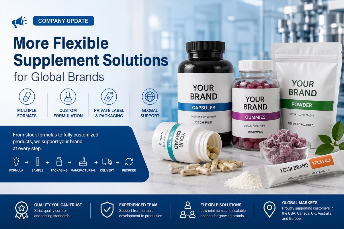 flexible supplement manufacturing solutions