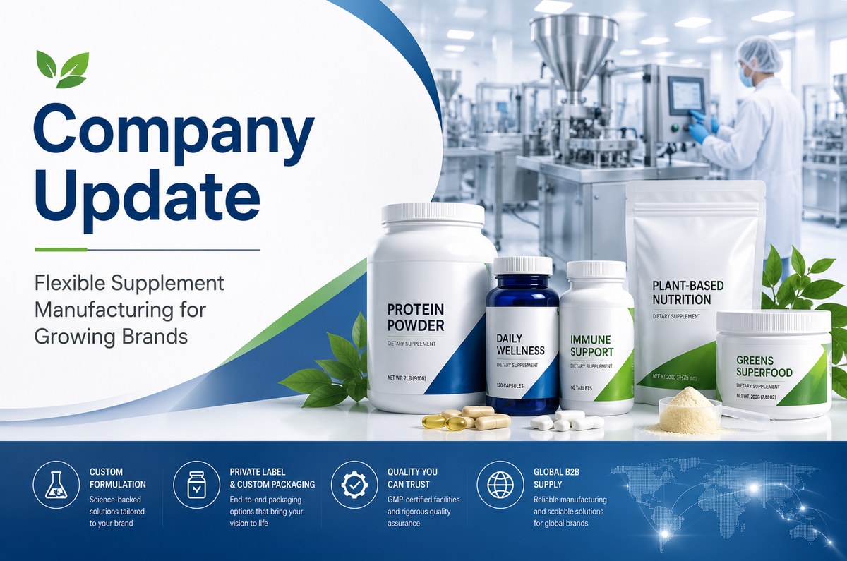 private label custom supplement manufacturing
